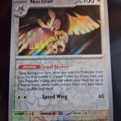 Noctowl - 078/131 - Prismatic Evolutions - Reverse Holo - Rare - English