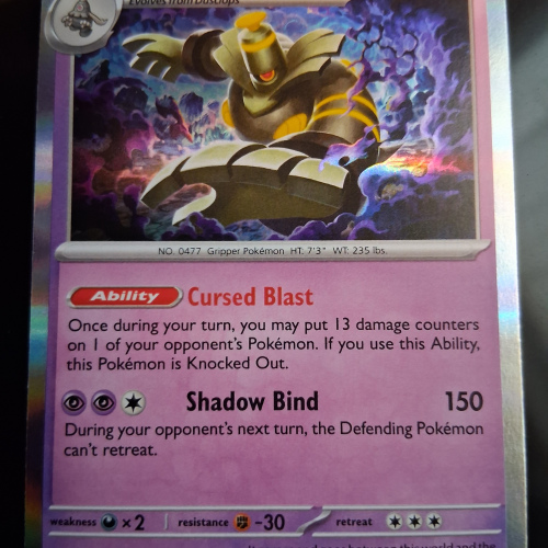 Dusknoir - 037/131 - Prismatic Evolutions - Holo - Rare - English