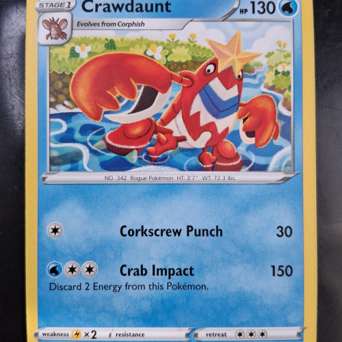 Crawdaunt - 033/172 - Brilliant Stars - Regular - Uncommon - English