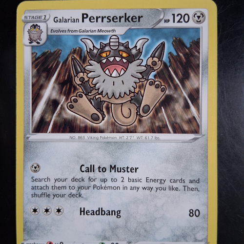 Perrserker - 181/264 - Fusion Strike - Regular - Uncommon - English