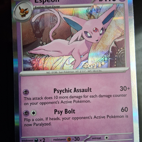Espeon - 033/131 - Prismatic Evolutions - Holo - Rare - English