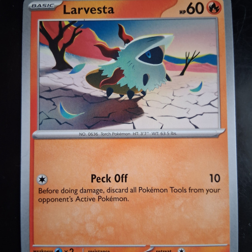 Larvesta - 015/086 - Black Bolt - Regular - Common - English