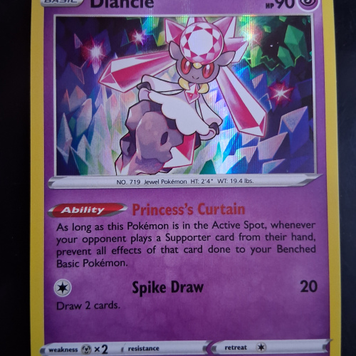 Diancie - 068/189 - Astral Radiance - Holo - Rare - English