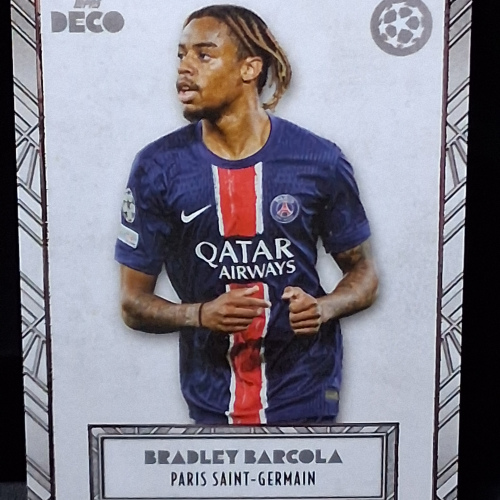 Bradley Barcola - PSG - Topps Deco - Base Card - 2024/25 