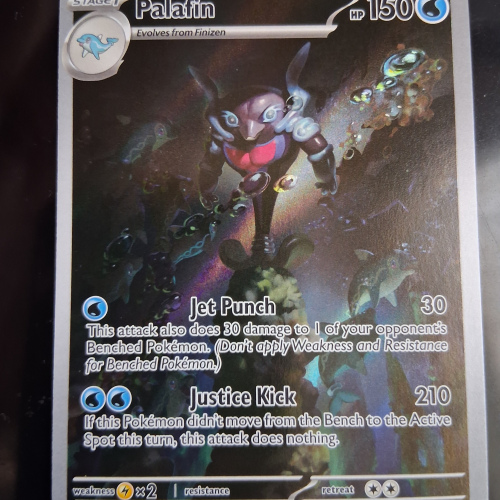 Palafin - 225/091 - Paldean Fates - Illustration Rare - English