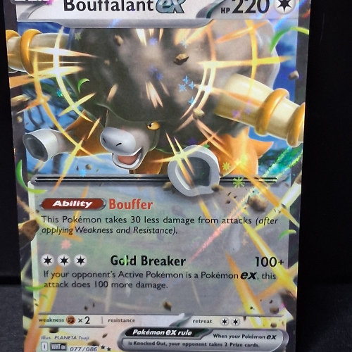 Bouffalant ex - 077/086 - White Flare - EX - Double Rare - English