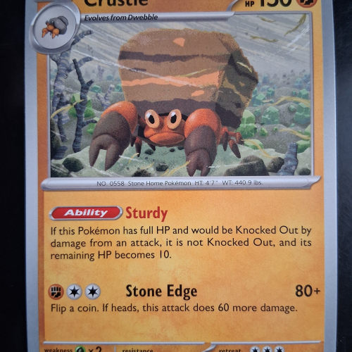 Crustle - 052/086 - Black Bolt - Regular - Uncommon - English