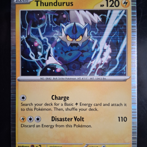 Thundurus - 033/086 - Black Bolt - Holo - Rare - English